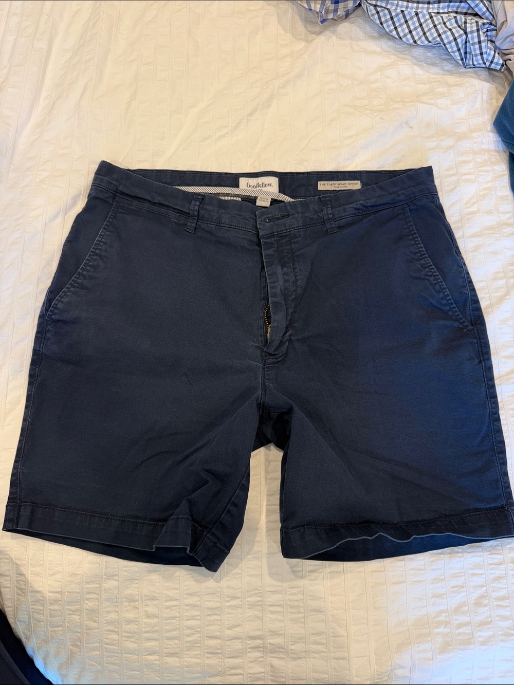 Goodfellow & Co Men's Dark Navy Flat-Front Chino Shorts